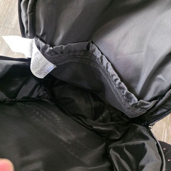 Nike Air Jordan Retro 13 XIII Backpack Bag Playoffs Black White Red Leather New - Picture 9 of 13